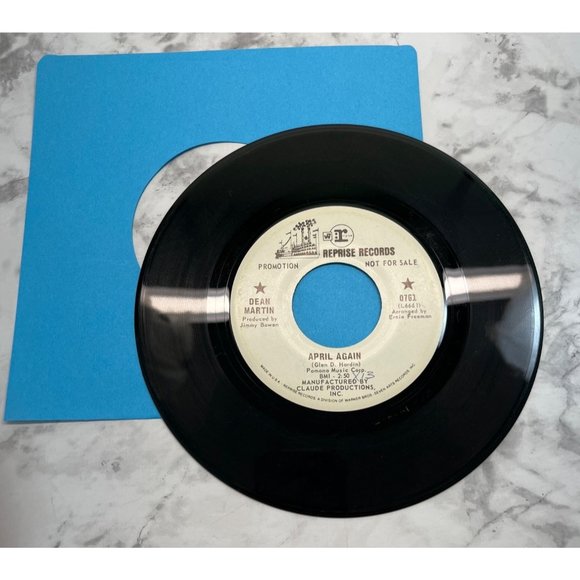Dean Martin April Again / That Old Time Feelin' 45 Pop Promo Reprise 0761 - Picture 3 of 4